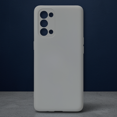 Oppo Reno 5 Pro Kılıf Nano İçi Kadife Silikon - Gri