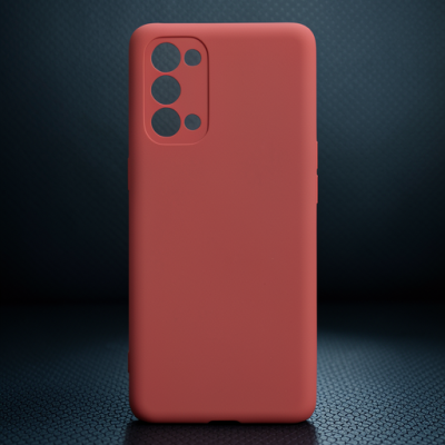 Oppo Reno 5 Pro Kılıf Nano İçi Kadife Silikon - Kiremit