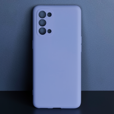 Oppo Reno 5 Pro Kılıf Nano İçi Kadife Silikon - Lila