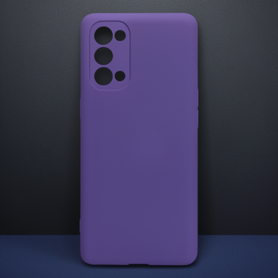 Oppo Reno 5 Pro Kılıf Nano İçi Kadife Silikon - Mor