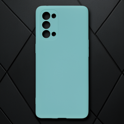 Oppo Reno 5 Pro Kılıf Nano İçi Kadife Silikon - Turkuaz