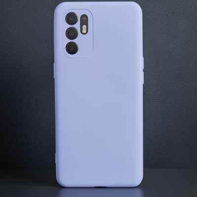 Oppo Reno 6 Kılıf Nano İçi Kadife Silikon - Lila