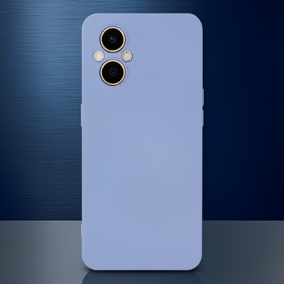 Oppo Reno 7 Lite Kılıf Nano İçi Kadife Silikon - Lila