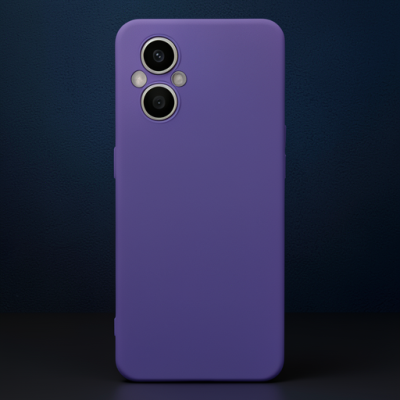 Oppo Reno 7 Lite Kılıf Nano İçi Kadife Silikon - Mor