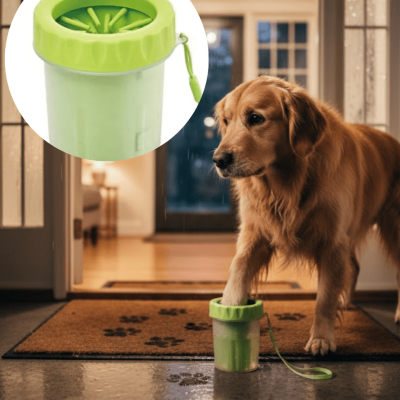 Orta ve Büyük Irk Köpekler İçin Pati Yıkama Kabı Pratik Hijyen Çözümü