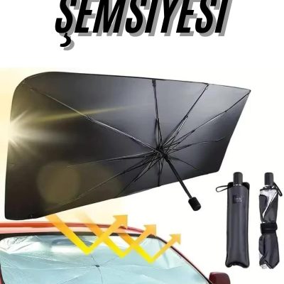 Ön Cam Güneşlik Şemsiye Tüm Araçlar İçin Araba Katlanabilir Güneşlik