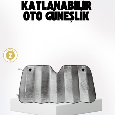 Otomobil Güneşliği – Katlanabilir Tasarım ve Süngerli Isı Yalıtımı