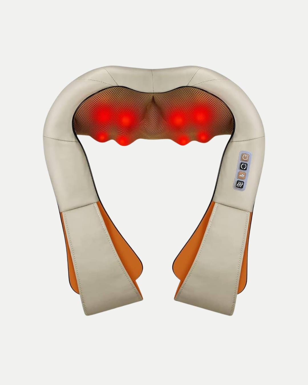 Ergonomik Ovmalı Masaj Aleti – Isıtmalı, Yoğurmalı, Boyun ve Bel Rahatlatıcı Masaj Makinesi