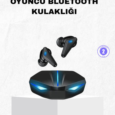 Oyuncu Bluetooth Kulaklık Tam Kablosuz Stereo LED Işıklı