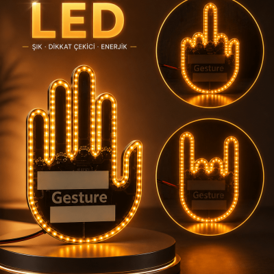 PARMAK LED AMBER RENKLİ IŞIK