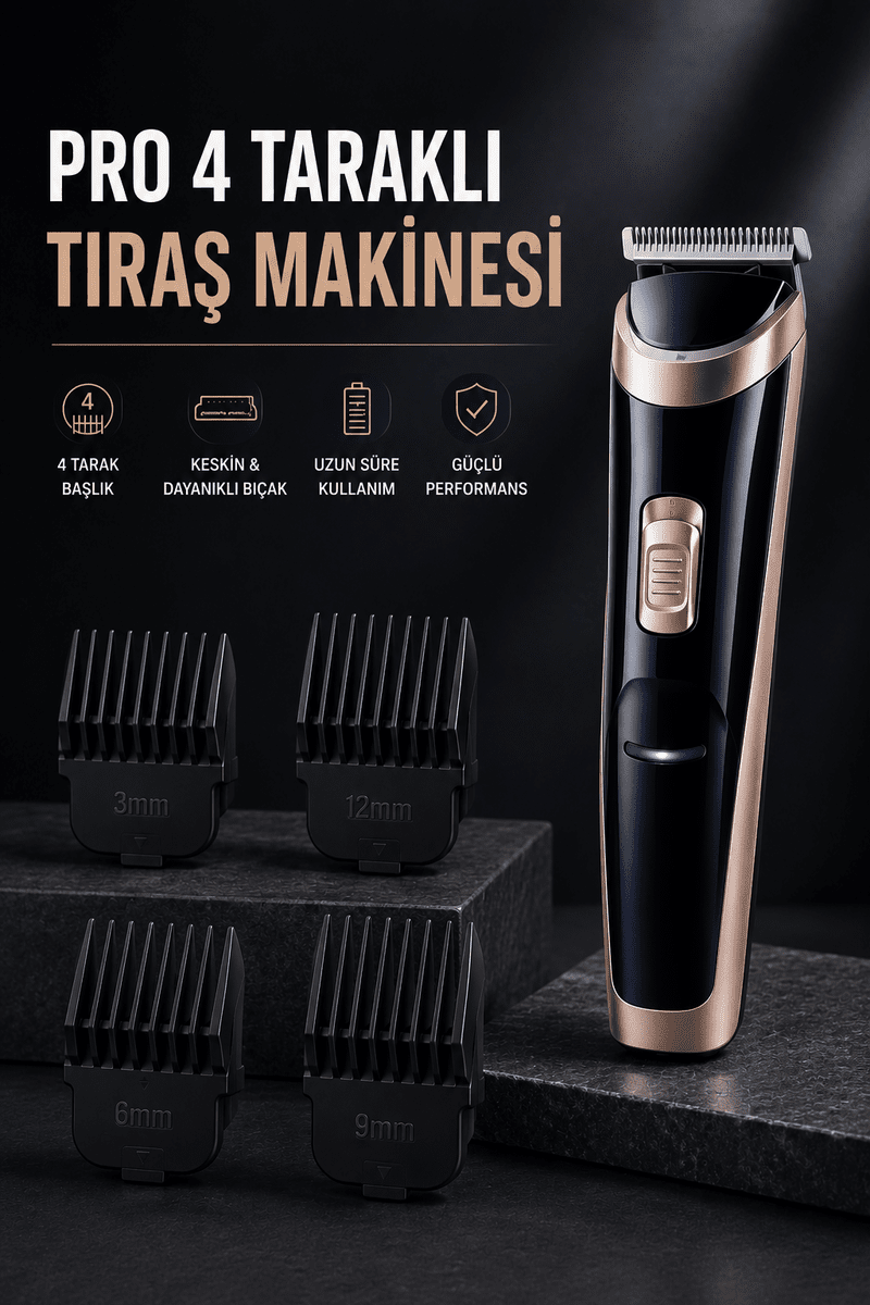 Paslanmaz Çelik Bıçaklı Hassas Çelik Bıçaklı Tıraş Makinesi