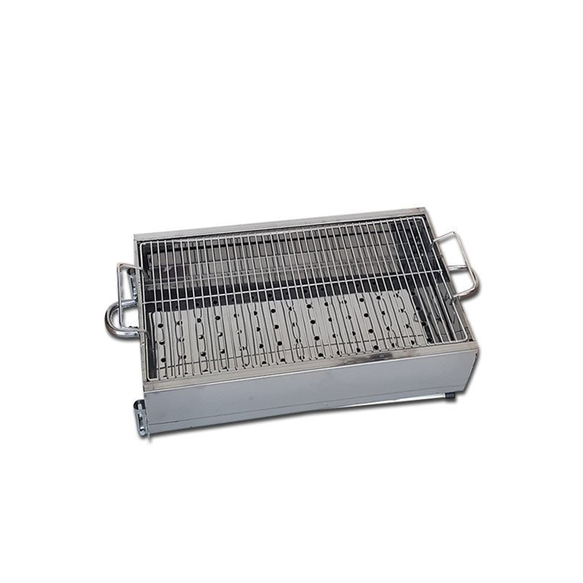 Paslanmaz Portatif Mangal 70 cm Ayaklı Standlı