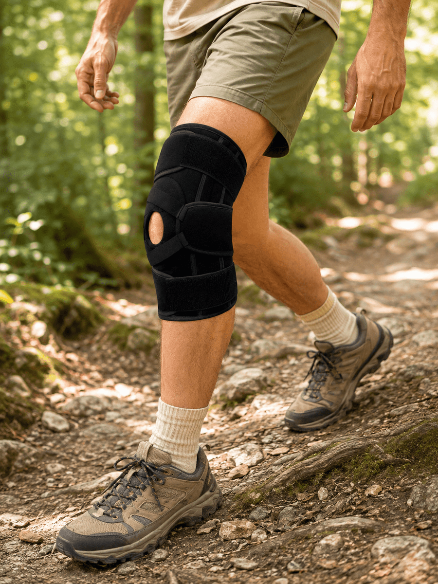 Ayarlanabilir Ligamentli Dizlik Patella Silikon Pedli Nefes Alabilir Diz Koruyucu