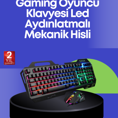 PG8018 LED Aydınlatmalı Mekanik Klavye Mouse – Oyunlarda Üstün Performans