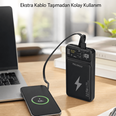 Powerbank 10000 mAh Dijital Göstergeli Taşınabilir Yeni Nesil