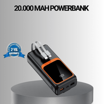 Powerbank 20000 mAh Yüksek Kapasiteli ve 22.5W Hızlı Şarj Destekli