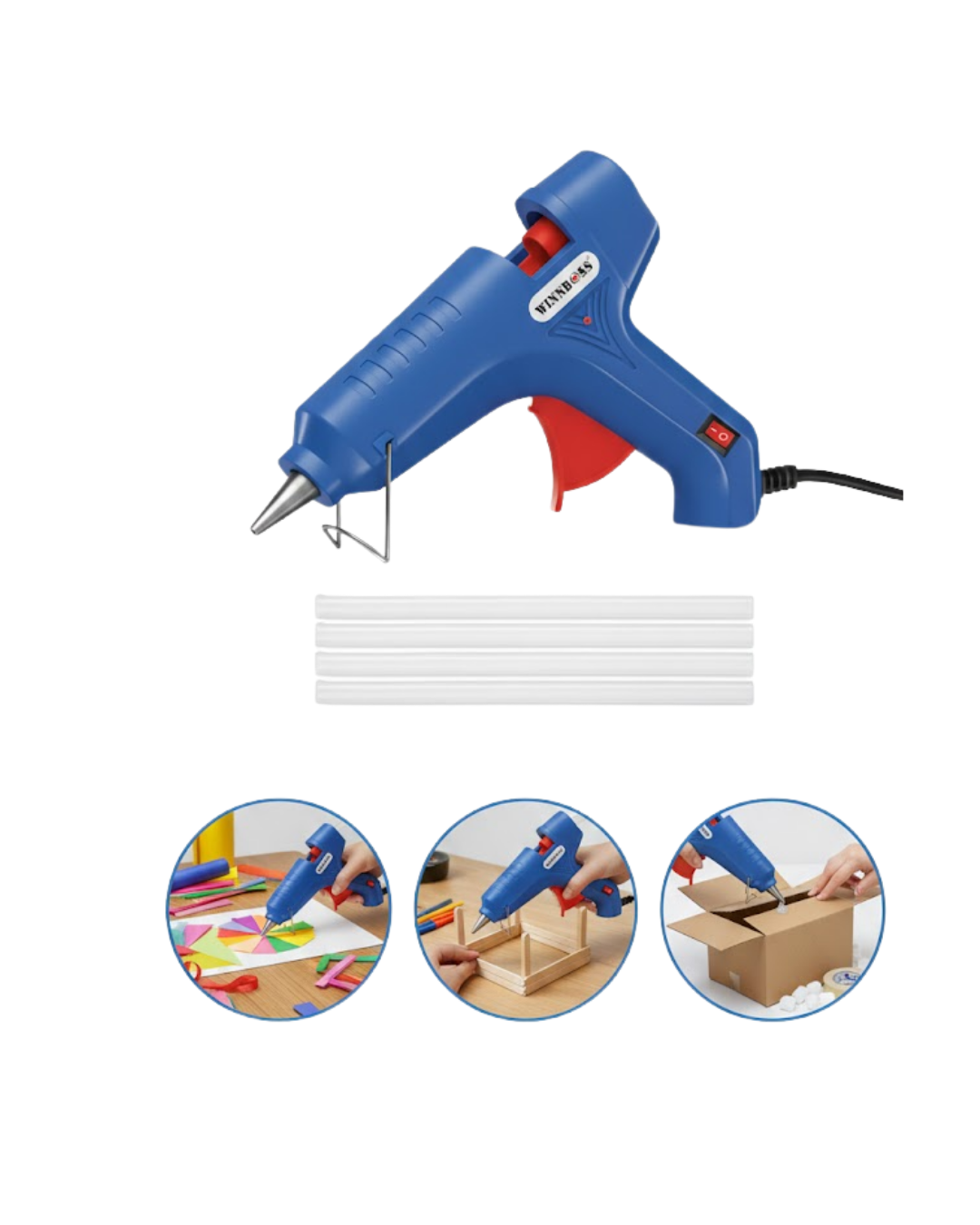 11 mm Silikon Uyumlu 60 W Silikon Tabancası 5 Adet Silikon Hediyeli
