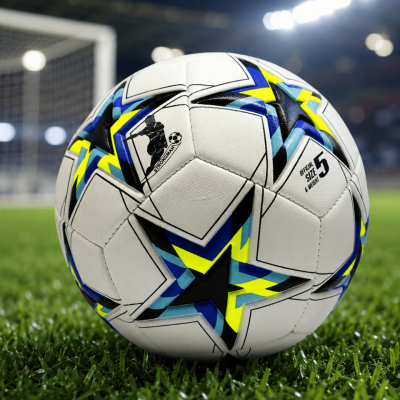 Profesyonel Dikişli Futbol Topu Dayanıklı Kaymaz Yüzeyli Antrenman Topu
