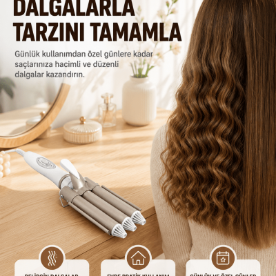 Profesyonel Kullanıma Uygun Bukle Maşası Yeni Nesil