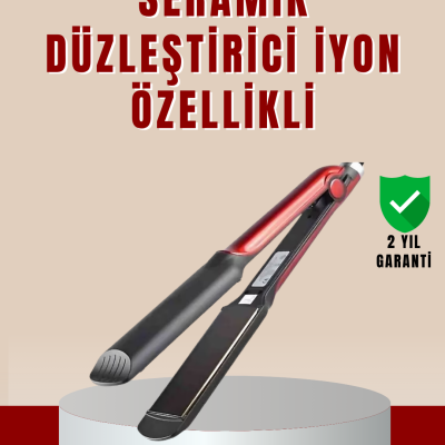 Profesyonel Saç Düzleştirici – 360° Döner Kablo ve Kompakt Tasarım
