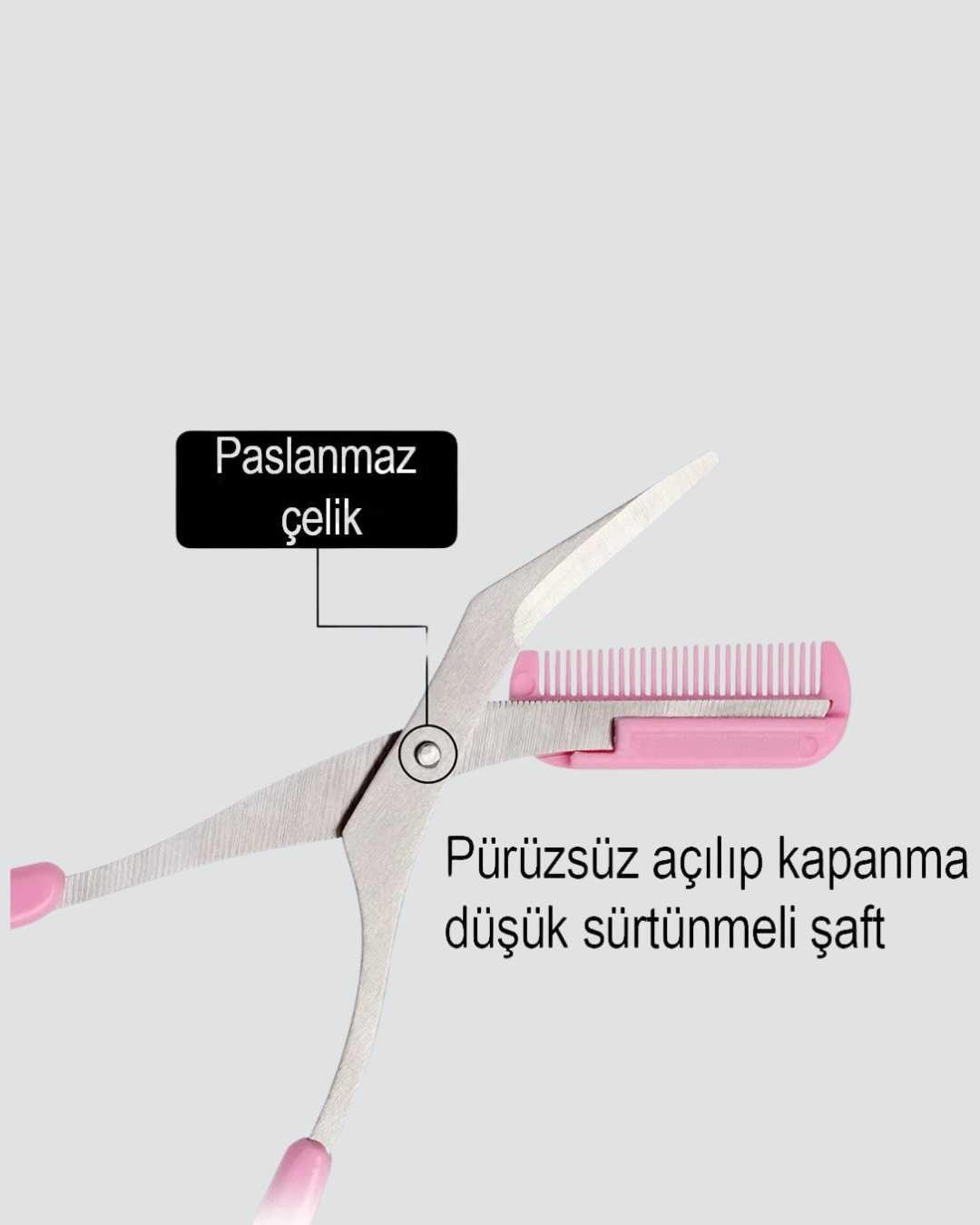 Mini Taraklı Kaş Düzeltici – Hassas Şekillendirme ve Taşınabilir Tasarım