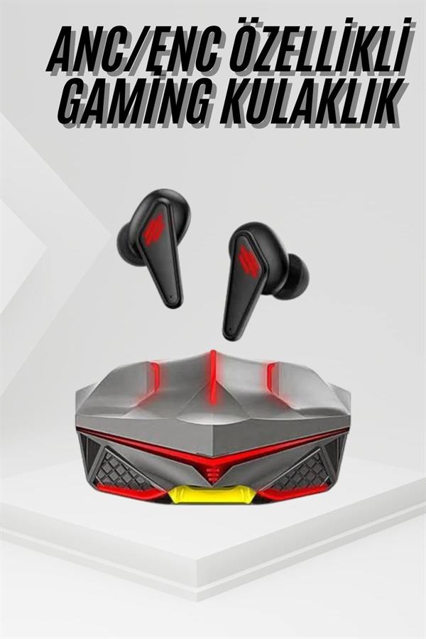 Profesyonel TWS Işıklı Kablosuz Bluetooth Kulaklık Oyuncu Kulaklığı
