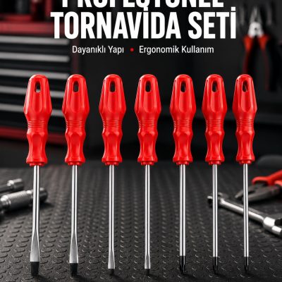 Profesyonel ve Günlük Kullanıma Uygun 7li Tornavida Seti