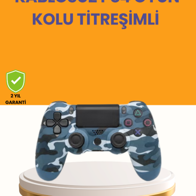 PS4 Kablosuz Oyun Kolu Gecikmesiz Bağlantılı Ergonomik Tasarımlı