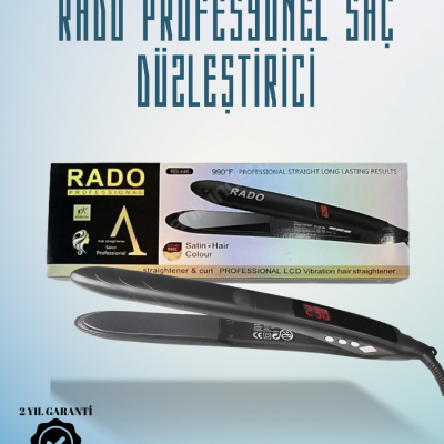 Rado RD-446 Seyahat Dostu Saç Düzleştirici – Güvenlik Kilidi ve Taşınabilir Tasarım