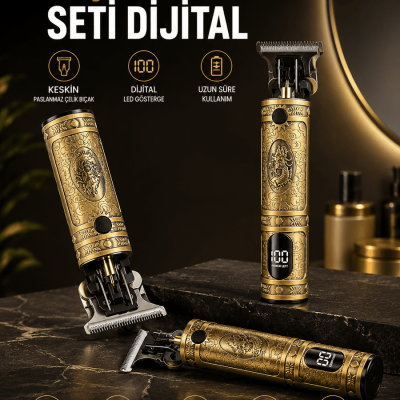 RD 378 Çizik Tıraş Makinesi Seti Dijital