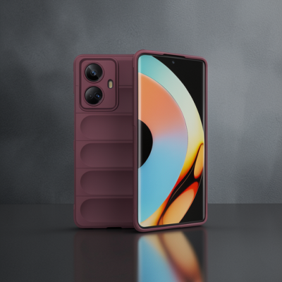Realme 10 Pro 5g Kılıf Optimum Silikon - Bordo