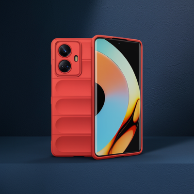 Realme 10 Pro 5g Kılıf Optimum Silikon - Kırmızı