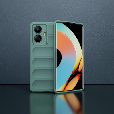 Realme 10 Pro 5g Kılıf Optimum Silikon - Koyu Yeşil