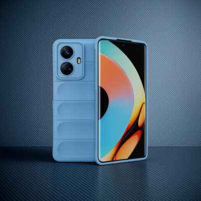 Realme 10 Pro 5g Kılıf Optimum Silikon - Sky Blue
