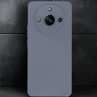Realme 11 Pro Kılıf Nano İçi Kadife Silikon - Gri
