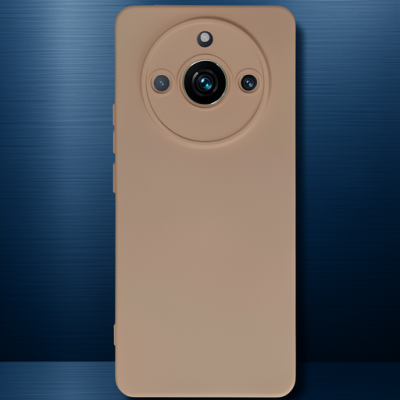 Realme 11 Pro Kılıf Nano İçi Kadife Silikon - Pudra