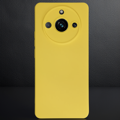 Realme 11 Pro Kılıf Nano İçi Kadife Silikon - Sarı