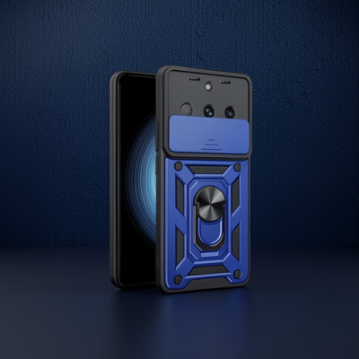 Realme 11 Pro Kılıf Pars Lens Yüzüklü Silikon - Lacivert