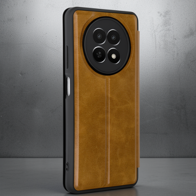 Realme 12 5g Kılıf Flip Cover - Taba
