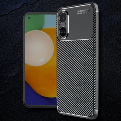 Realme 12 Lite Kılıf Auto Focus Karbon Kapak - Siyah