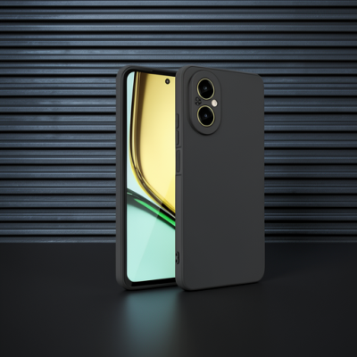Realme 12 Lite Kılıf First Silikon - Siyah