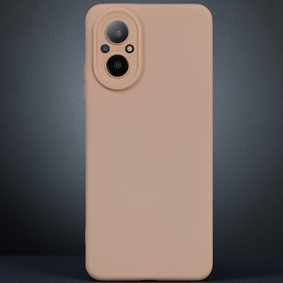Realme 12 Lite Kılıf Nano İçi Kadife Silikon - Pudra
