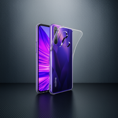 Realme 5i Kılıf Lüx Şeffaf Silikon