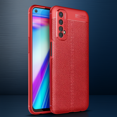 Realme 7 Kılıf Auto Focus Kapak - Kırmızı