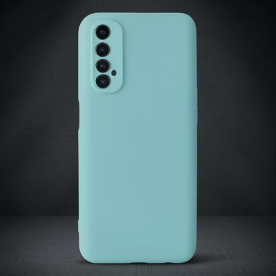 Realme 7 Kılıf Nano İçi Kadife Silikon - Turkuaz