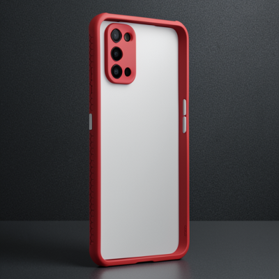 Realme 7 Pro Kılıf Miami Şeffaf Silikon - Fuşya