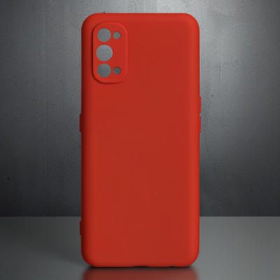 Realme 7 Pro Kılıf Nano İçi Kadife Silikon - Kırmızı