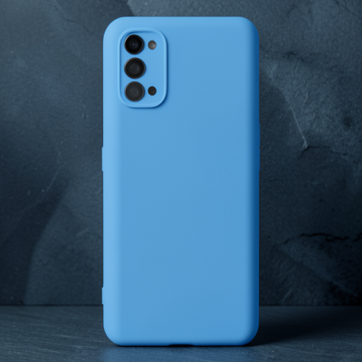 Realme 7 Pro Kılıf Nano İçi Kadife Silikon - Mavi