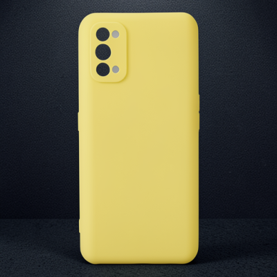 Realme 7 Pro Kılıf Nano İçi Kadife Silikon - Sarı