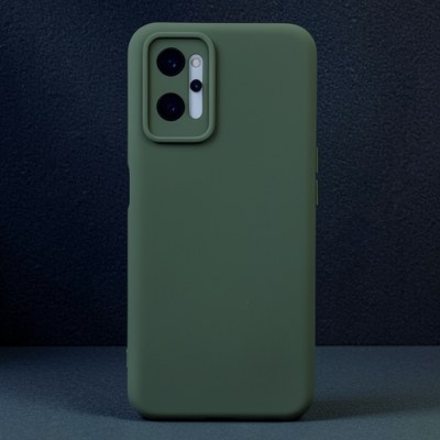 Realme 9i 4g Kılıf Nano İçi Kadife Silikon - Koyu Yeşil